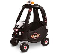 Little Tikes Taxi Nero Cozy Coupe Gioco Cavalcabile con Clacson che Funziona Davvero, Interruttore di Accensione a Scatto e Tappo del Serbatoio