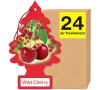 LITTLE TREES Lufterfrischer f rs Auto. H ngender Baum sorgt f r langanhaltenden Duft im Auto oder Zuhause. Wildkirsche, 24 Lufterfrischer