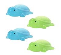 Little Turtle Handmade Essential Oil Soap, Cute Mini Turtle Moisturizing Soap, Ued for Washing Hands and Face, Ideal for Home Hygiene Gift (Blue*2+Green*2)