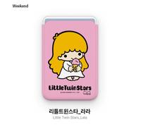 Little Twin Star Magsafe Slide Card Holder per iPhone Tutti gli smartphone...