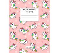 Little Unicorn - Draw and Write Journal: Kids' Primary Composition Notebook with Picture Space | Half-Page Primary Ruled (Dotted Midline) | 100 Pages | Grades K-2 | Cute Schoolbook for Girls