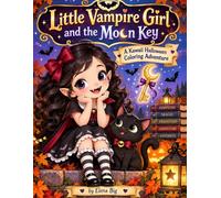 Little Vampire Girl and the Moon Key: A Coloring Adventure in 10 Pages
