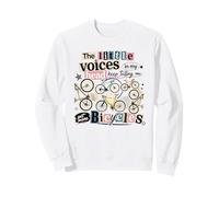 Little Voices Get More Biciclette Ciclismo Amante Felpa