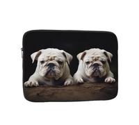 Little White Bulldog Custodia per laptop da 10 pollici, TSA Custodia protettiva antiurto per notebook resistente all'acqua Custodia per il trasporto del computer Valigetta Borse da uomo donna Borsa