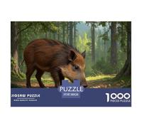 Little Wild Boar 1000 Piece Jigsaw Puzzle For Adults Educational Games Stress Relief Puzzle Exercise The Memory of The Brain for Adults And Kids, Age 12 Years Up 38x26cm/1000pcs