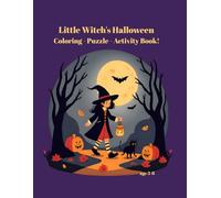 Little Witch's Halloween: Coloring - Puzzle - Activity Book!