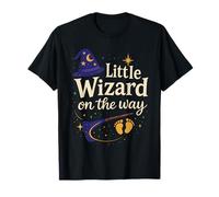 Little Wizard On The Way - Annuncio di Gravidanza per Halloween Maglietta