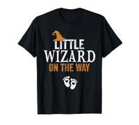 Little Wizard On The Way - Annuncio di Gravidanza per Halloween Maglietta