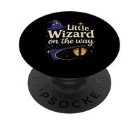 Little Wizard On The Way - Annuncio di gravidanza per Halloween PopSockets PopGrip Adesivo