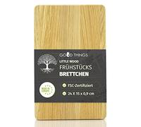 Little Wood - Tagliere per la colazione in legno, perfetto come tagliere e tagliere per il pane, in legno di quercia sostenibile, certificato FSC, ideale per la cucina (1 pezzo)