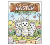 Little Woodland Easter Coloring Book: for ages 3-6