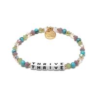 Little Words Project Braccialetto Thrive, il braccialetto originale con parole, realizzato con perline colorate e hardware in ottone placcato, design artigianale e messaggio positivo