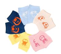 Little World Ginocchiere Bambino, 5 Paia Animale Ginocchiere Neonato Per Gattonare Ginocchiera Antiscivolo per Bambini Protezioni per Ginocchia per Bambini Unisex Knee Pads Ginocchiere per Gattonare