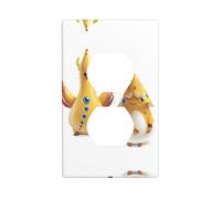 Little Yellow Chicken Duck Duplex Presa da Muro Placca Standard 1-Gang, Policarbonato Termoplastica.