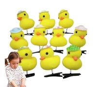 Little Yellow Duck Hairpin - Set di 10 fermagli per capelli in peluche a