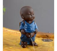 Little Zen Monk Statue Desktop Buddha Ornament Tea Ceremony Accessorio