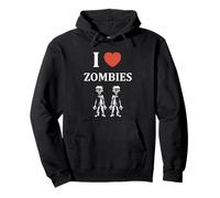 Little Zombie Dead Halloween i Love Zombies Felpa con Cappuccio