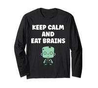 Little Zombies Halloween Dead Eat Brains Zombie Maglia a Manica