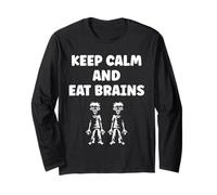 Little Zombies Halloween Dead Eat Brains Zombie Maglia a Manica