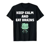Little Zombies Halloween Dead Eat Brains Zombie Maglietta