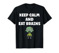 Little Zombies Halloween Dead Eat Brains Zombie Maglietta