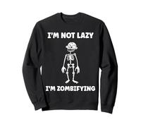 Little Zombies Halloween Dead Not Lazy I'm a Zombie Felpa