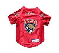 Littlearth Maglia elasticizzata per animali domestici dei NHL Florida Panthers, con i colori della squadra, taglia XL