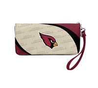 Littlearth NFL Curve Organizer-Portafoglio con Chiusura a Cerniera-Polsino, Arizona Cardinals Zip Donna, Colore della Squadra, 4” H x 8" W x 1” D