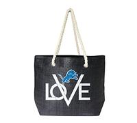 Littlearth NFL Detroit Lions Love Rope Tote, Team Color, 19" x 6" x 14"