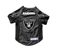 Littlearth NFL Las Vegas Raiders NFL Las Vegas Raiders Stretch Pet Jersey - Maglia sportiva progettata per cani e gatti - Tessuto elasticizzato, colore squadra, XL (320156-RAID-LV-XS)