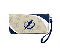 Littlearth Portafoglio da donna NHL Tampa Bay Lightning Curve con cerniera, colore della squadra, 20,3 x 10,2 x 2,5 cm