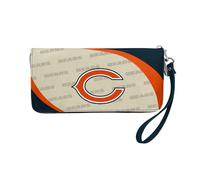 Littlearth Wallet, NFL Chicago Bears Curve-Portafoglio Organizer con Zip da Donna, Colore della Squadra, 8" x 4" x 1"