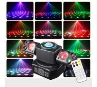 Littleboyny Luce da discoteca Moving Head, DMX 512, faretto ad effetti, TJGB03, LED RGB, proiettore DJ, controllata dalla musica, per KTV, bar, riunioni di famiglia, matrimonio, compleanno, Halloween