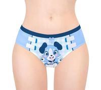 LittleForBig Mutandine da donna morbide e setose comode slip hipster babydoll Little Blue 'Oopsie' Potty Pants, Blu, M