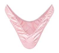 LittleForBig Piccolo segreto Tanga Tuck Gaff Panties liscio setoso nascosto gaff slip modellanti per crossdresser e individui transgender, Colore: rosa., XXL