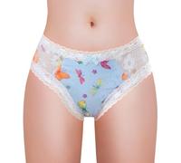 LittleForBig Slip unisex hipster a forma di zucca halloween modello mesh modellante Tucking Gaff mutandine per sissies crossdresser transgender individui, Blu, M