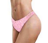 LittleForBig Slip unisex hipster in rete a fiori tanga mutandine a rete modellanti tucking gaff slip per Sissies crossdresser transgender individui, Rosa, L
