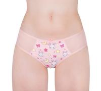 LittleForBig Slip unisex hipster Usagi Moon Mesh Shaping Tucking Gaff Mutandine per Sissies Crossdresser Transgender, Colore: rosa., XXL
