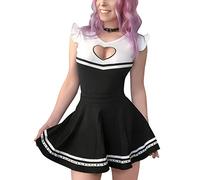 LittleForBig Tutina per pannolini per bebè per adulti (ABDL) Snap Crotch Pagliaccetto Pigiama-La principessa segreta di papà Nero Brat Tutina XXXXL
