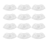 Littlegaofeithing 12 Panni in microfibra per pulitore a vapore - Set panno per pulire vetri interni auto - Strofinacci ricambi,Stracci lavabili - bianco
