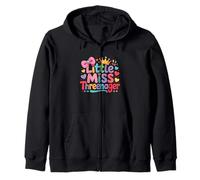 LittleMiss Threenager Threenager Bambina Compleanno 3 Anni Felpa con Cappuccio