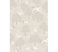 Littlephant Carta da parati Fairytale Fox - Dusty Pink