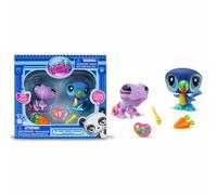 Littlest Pet Shop Minis - Set di 2 statuette S1-27 e 31 camaleonte e uccello