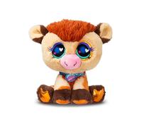 Littlest Pet Shop - Peluche Mucca 25 cm - Littlest Pet Shop LPS Mucca Deluxe - Peluche animali carini con grandi occhi scintillanti - Giocattolo per bambini dai 4 anni in su - BF00666