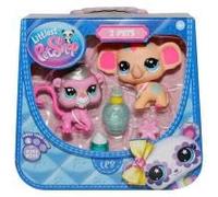 Littlest Pet Shop - Set di statuette a forma di scimmia e rosa, con accessori, serie 4, elefante spa