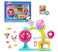 Littlest Pet Shop - Set Fun Factory - Set di Gioco Pet Shop con 2 animali, decorazioni e accessori - Scatola di giocattoli Cane e Criceto - Giocattolo per bambini dai 4 anni in su - BF00519