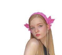 LittleSwan - Fascia per capelli fatta a mano all'uncinetto per donne, bandane per capelli, diademi a maglia, ampia fascia per capelli, accessori da donna, accessorio per capelli vintage