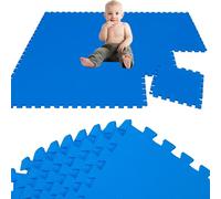LittleTom 18 Pezzi Tappeto Gioco per Bambini in Piastrelle EVA 30x30 cm - Pavimento Morbido e Antiscivolo per Neonati - Superficie Puzzle Protettiva Ideale per la Cameretta dei Bimbi e Gioco a Terra