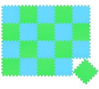 LittleTom 18 Pezzi Tappeto Gioco per Bambini in Piastrelle EVA 30x30 - Pavimento Morbido e Antiscivolo per Neonati - Superficie Puzzle Protettiva Ideale per la Cameretta dei Bimbi e Gioco a Terra