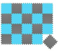 LittleTom 18 Pezzi Tappeto Gioco per Bambini in Piastrelle EVA 30x30 - Pavimento Morbido e Antiscivolo per Neonati - Superficie Puzzle Protettiva Ideale per la Cameretta dei Bimbi e Gioco a Terra